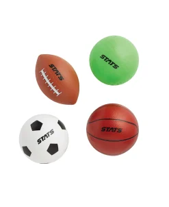 Macy's - Supplier Stats 4-Pack Inflatable Sports Ball Set for Kids - Soccer, Basketball, Football, Kickball* Toy Sports|Stats