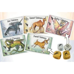 Flat River Group Strange Machine Games: Dragon & Unicorn Collector - Fantasy Card Game for Ages 5+* Card Games