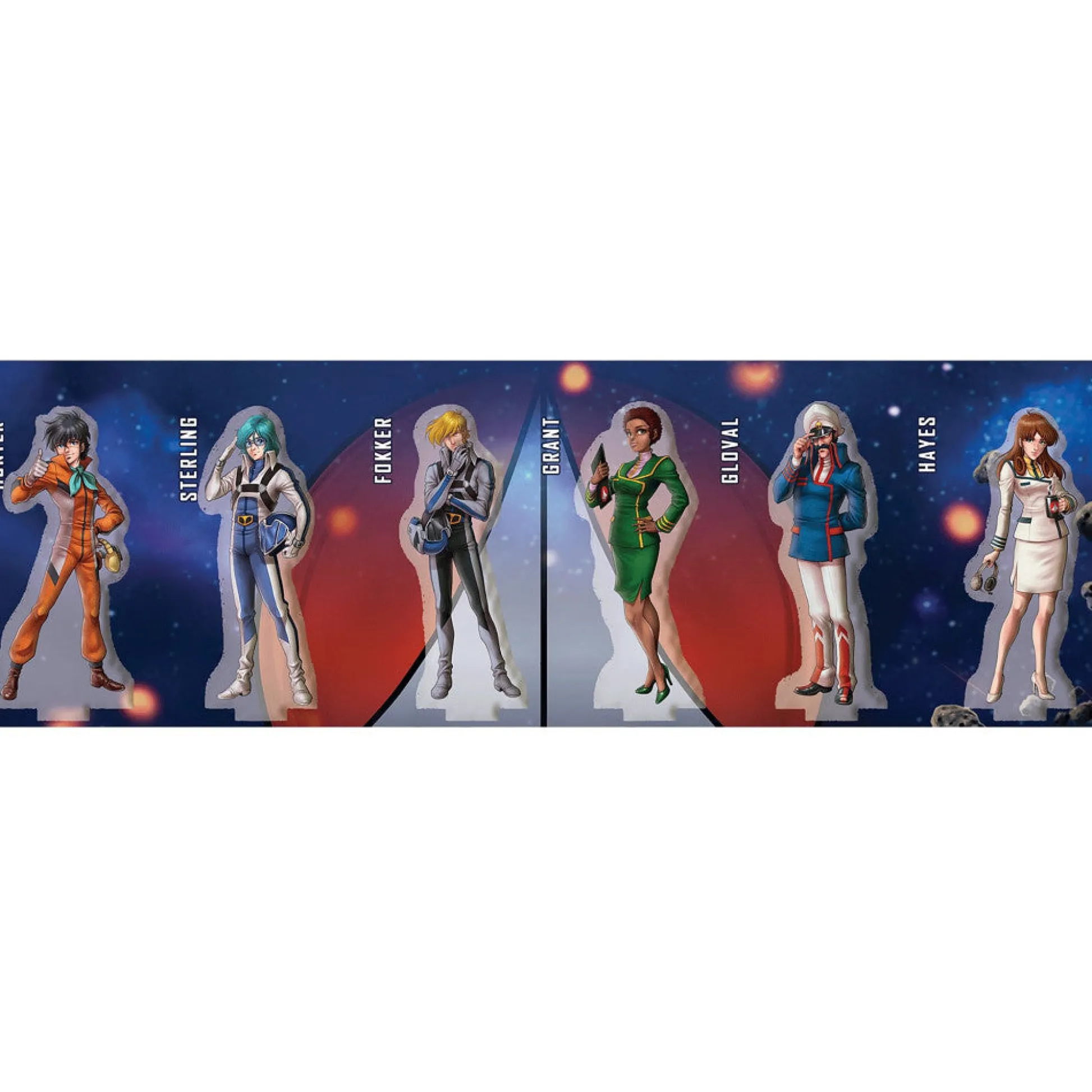 Flat River Group Strange Machine Games Robotech: Attack on The SDF-1 Colorful Acrylic Standees* Miniature Figures & Games