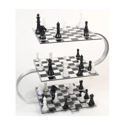 AreYouGame Strato Chess 3-Level Aluminum Edition Board Game* Board Games|Role-Playing Games