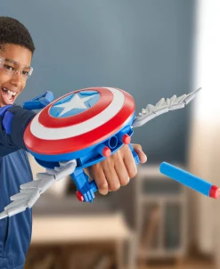 Macy's - Supplier Studios Captain America Brave New World NERF Skyshot Blaster* Marvel
