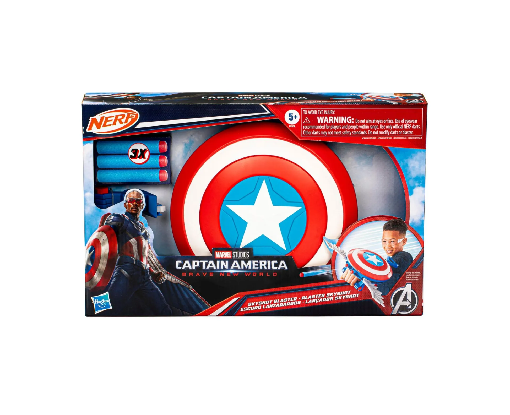 Macy's - Supplier Studios Captain America Brave New World NERF Skyshot Blaster* Marvel