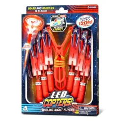 Calendar Holdings, LLC Stunt Flyer LED Copters 6 Pcs Set: Sky-High Light Show* Nerf & Toy Blasters|Nerf & Toy Blasters
