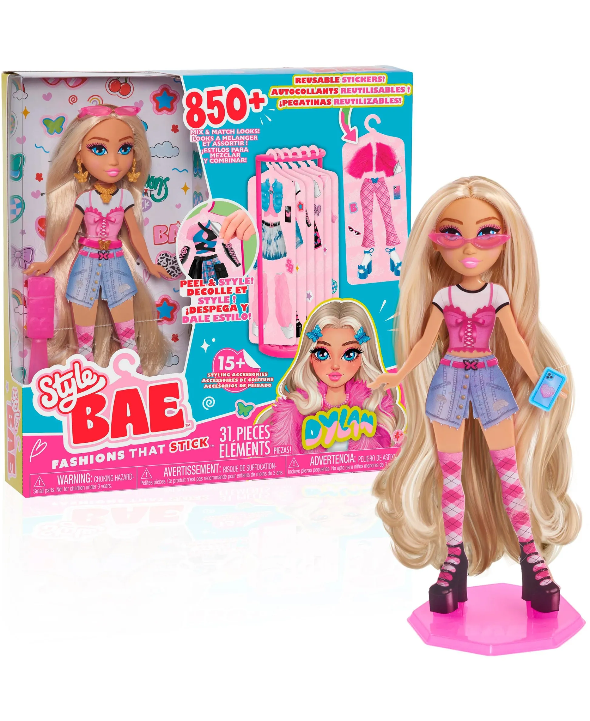 Macy's - Supplier Style Bae 10-inch Fashion Doll - Dylan with Accessories* Fashion Dolls|Stuffed Animals & Plush Toys