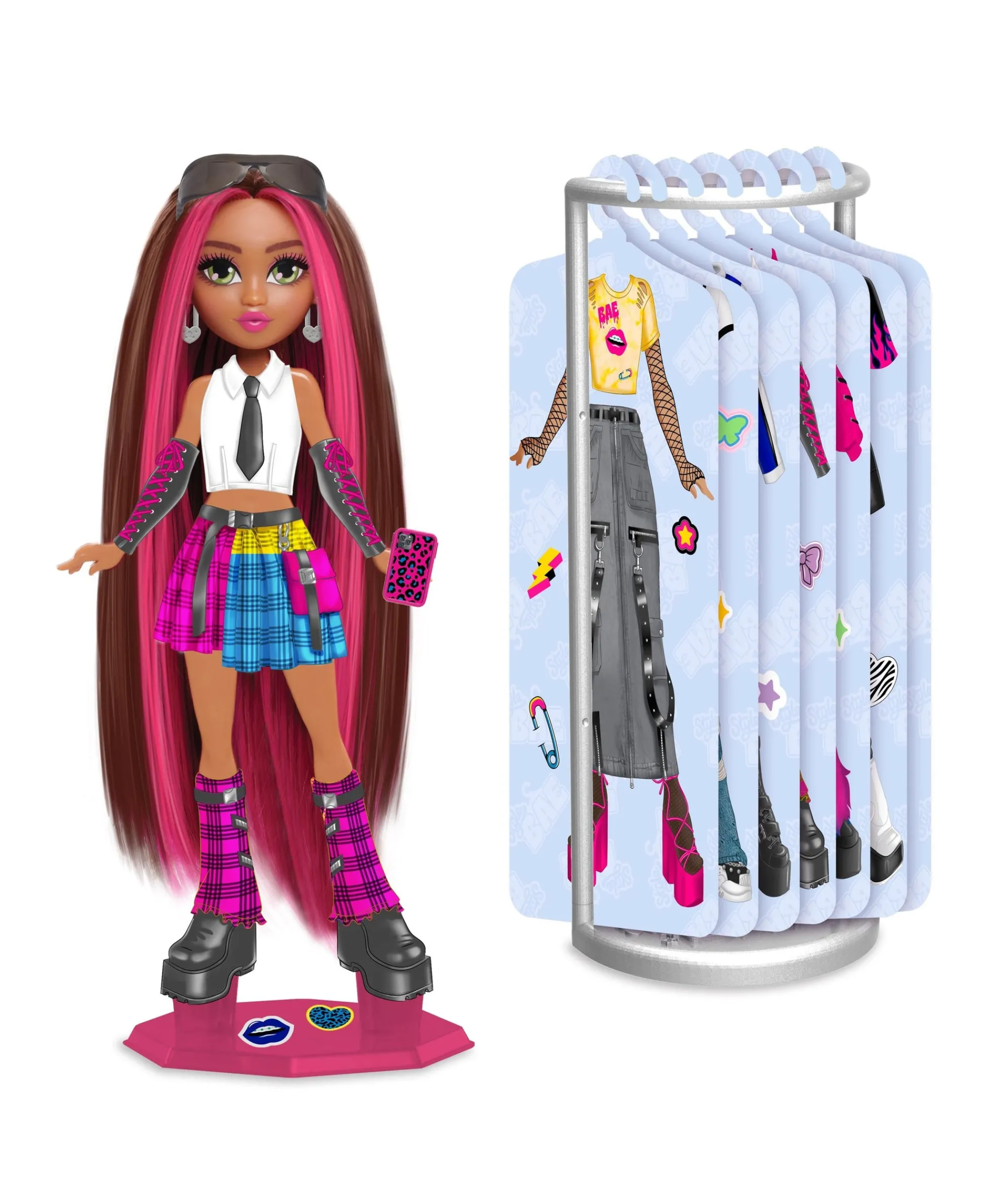 Macy's - Supplier Style Bae Kenzie 10-inch Fashion Doll with Reusable Sticker Outfits and Accessories* Fashion Dolls|Stuffed Animals & Plush Toys