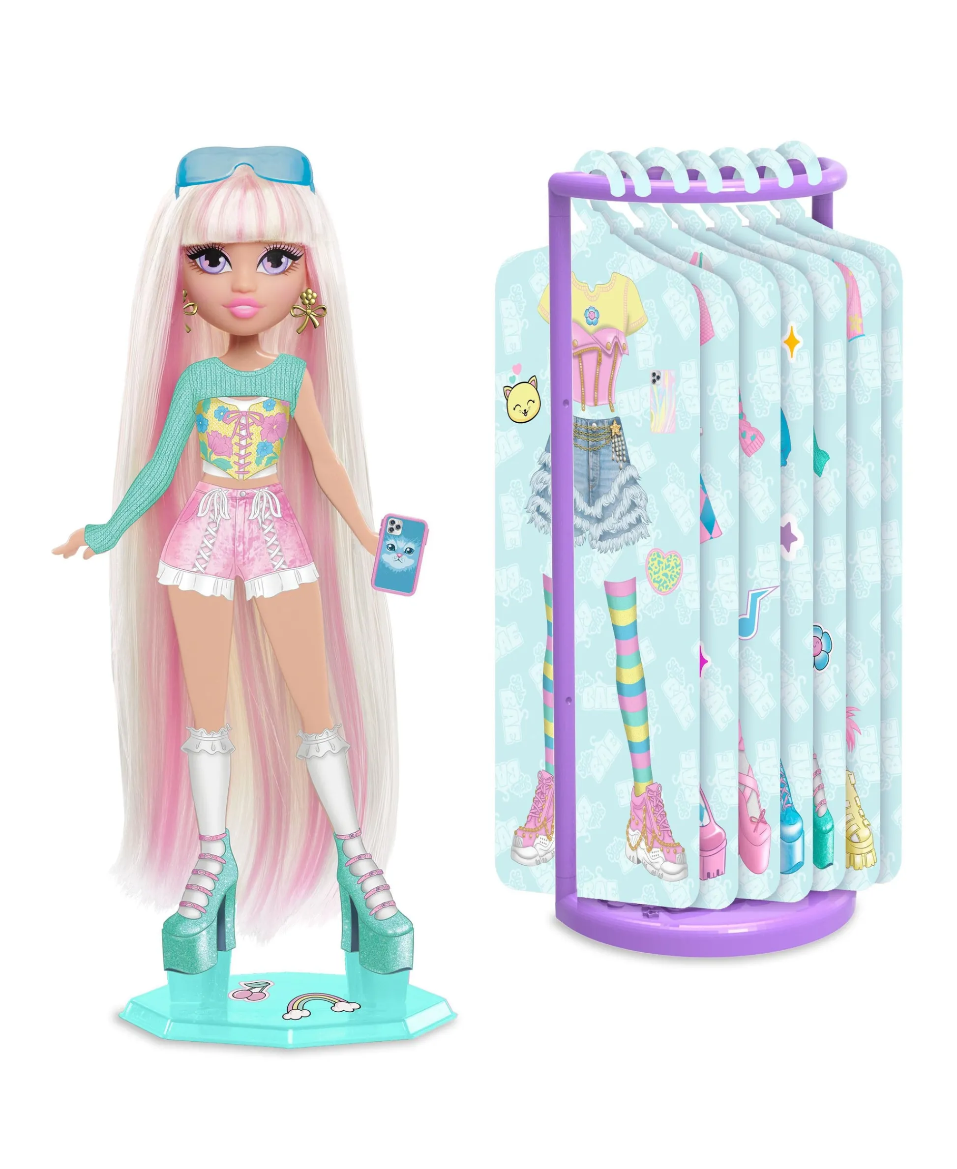 Macy's - Supplier Style Bae Kiki 10" Fashion Doll with Reusable Sticker Outfits and Accessories* Fashion Dolls|Stuffed Animals & Plush Toys