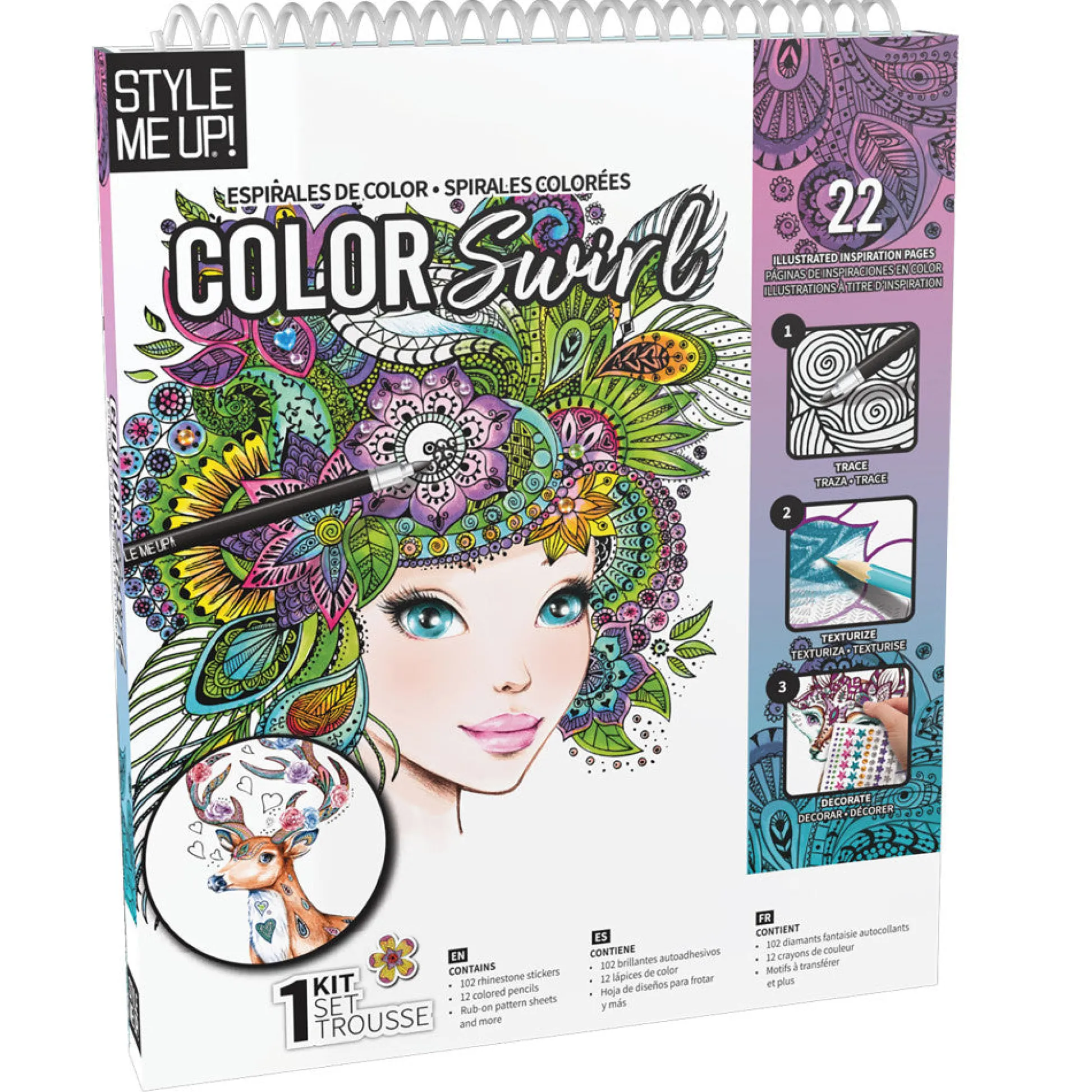 Flat River Group Style Me Up Cool Swirl Deluxe Art Kit for Kids* Crafts & Activities
