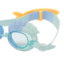 Flat River Group Sunnylife Aqua Blue Finn the Fish Kids Swim Goggles - One Size* Swimming Pools & Water Toys