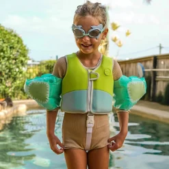 Flat River Group Sunnylife Kids Aqua Salty The Shark Mini Swim Goggles - Ages 3+* Swimming Pools & Water Toys
