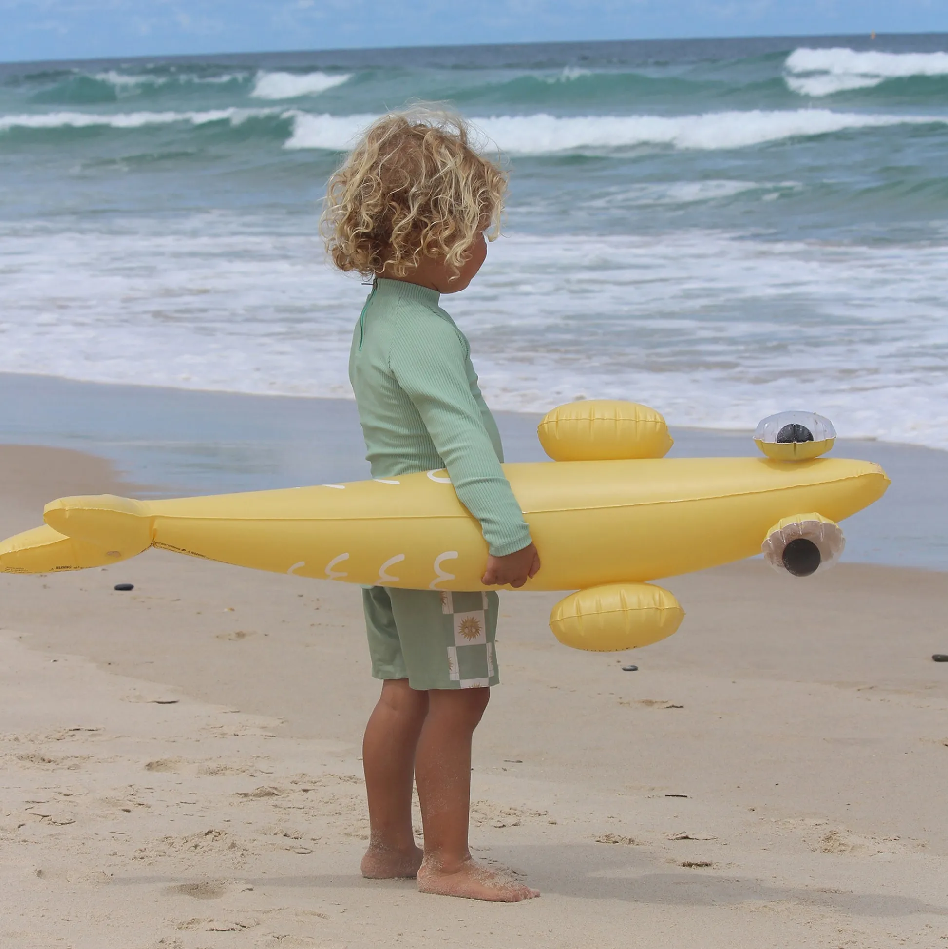 Flat River Group Sunnylife Kids Inflatable Finn The Fish Pool Noodles, Set of 2* Swimming Pools & Water Toys