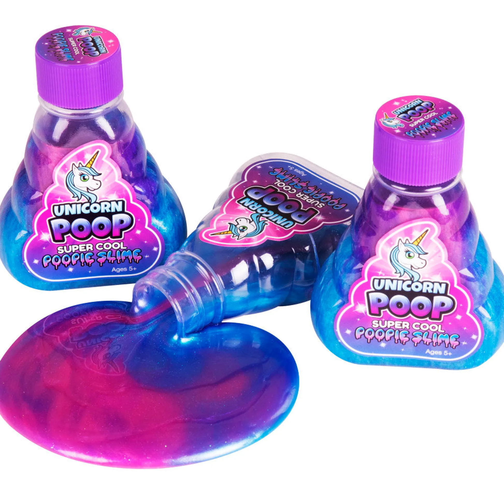 Flat River Group Super Cool Slime Unicorn-Themed Metallic Slime Kit - Pink, Purple, Blue* Slime
