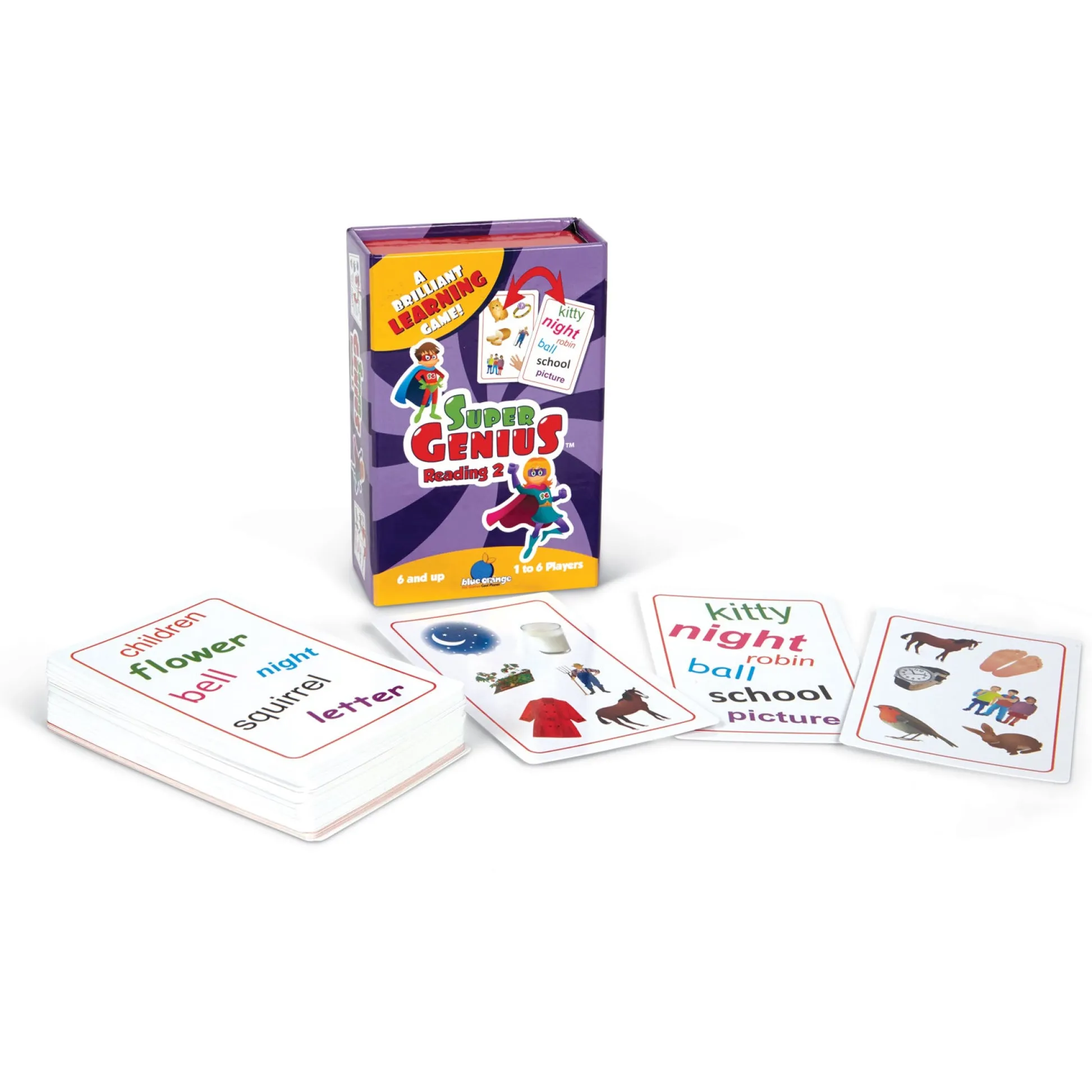 AreYouGame Super Genius Reading 2 - Educational Matching Game* Card Games