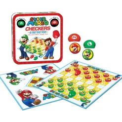 Educators Resource Super Mario Checkers & Tic Tac Toe Collector's Game Set by USAopoly* Role-Playing Games|Board Games