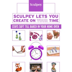Flat River Group Super Sculpey Ultralight: Creative White Polymer Clay - 8oz Pack* Clay, Dough & Sand Art