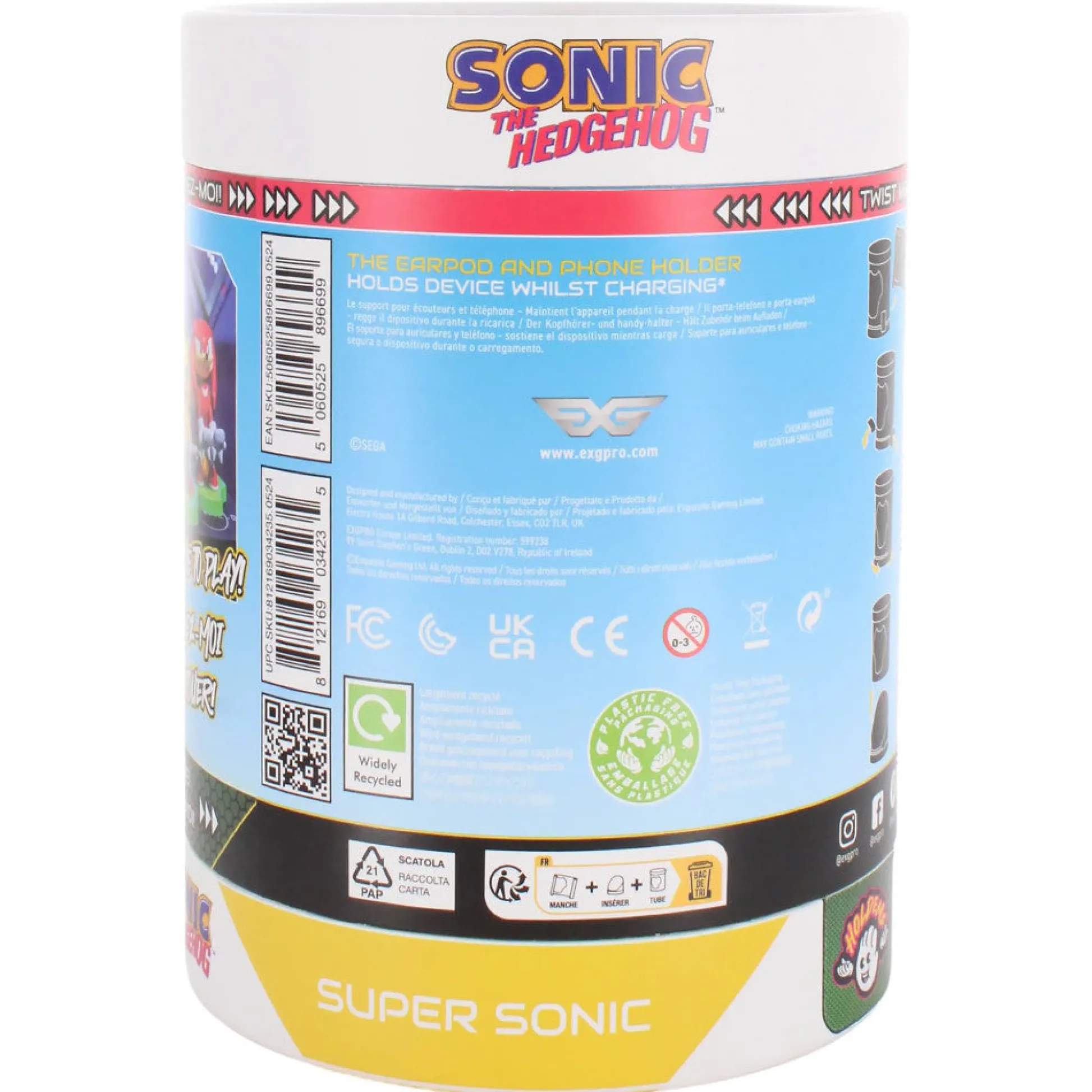 Flat River Group Super Sonic Speedster Earbud & Phone Holder by Exquisite Gaming* Action Figures