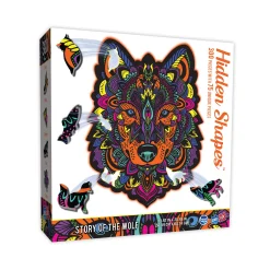 The Distribution Solutions Sure-Lox Hidden Shapes Wolf Jigsaw Puzzle - 300 pc* Puzzles
