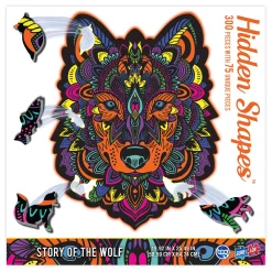 The Distribution Solutions Sure-Lox Hidden Shapes Wolf Jigsaw Puzzle - 300 pc* Puzzles