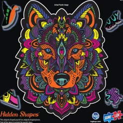 The Distribution Solutions Sure-Lox Hidden Shapes Wolf Jigsaw Puzzle - 300 pc* Puzzles
