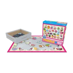 AreYouGame Sweet Delight Cupcakes Puzzle Playset - 100 Pieces* Puzzles