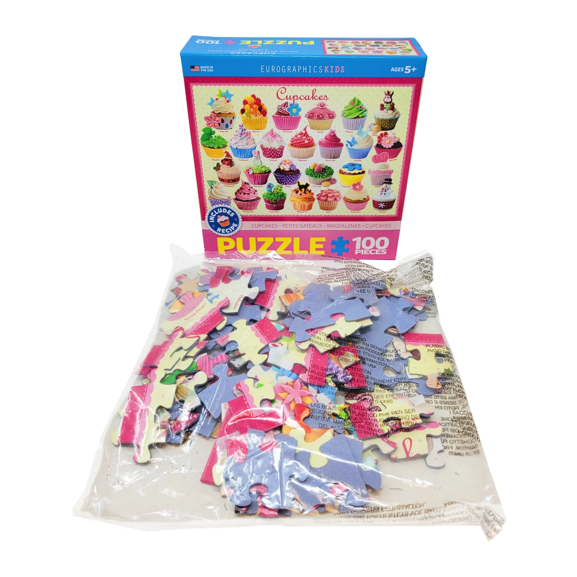 AreYouGame Sweet Delight Cupcakes Puzzle Playset - 100 Pieces* Puzzles