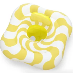 Flat River Group Swim Safe Comfort Plush Baby Float – 31" Yellow Inflatable with Diaper-Style Seat* Swimming Pools & Water Toys