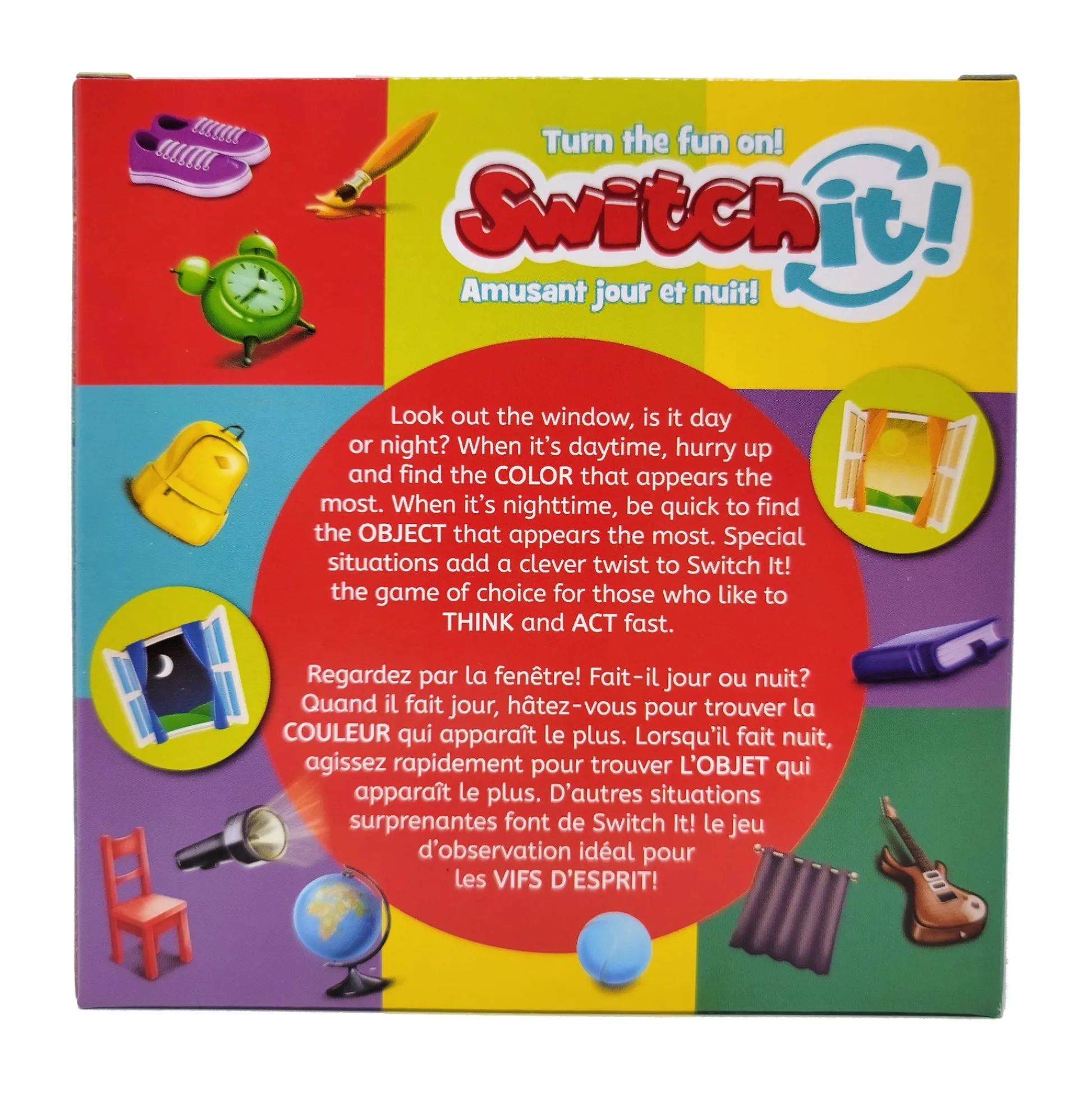 AreYouGame Switch It! Day and Night Rapid-Fire Observation Game* Family & Entertainments Games