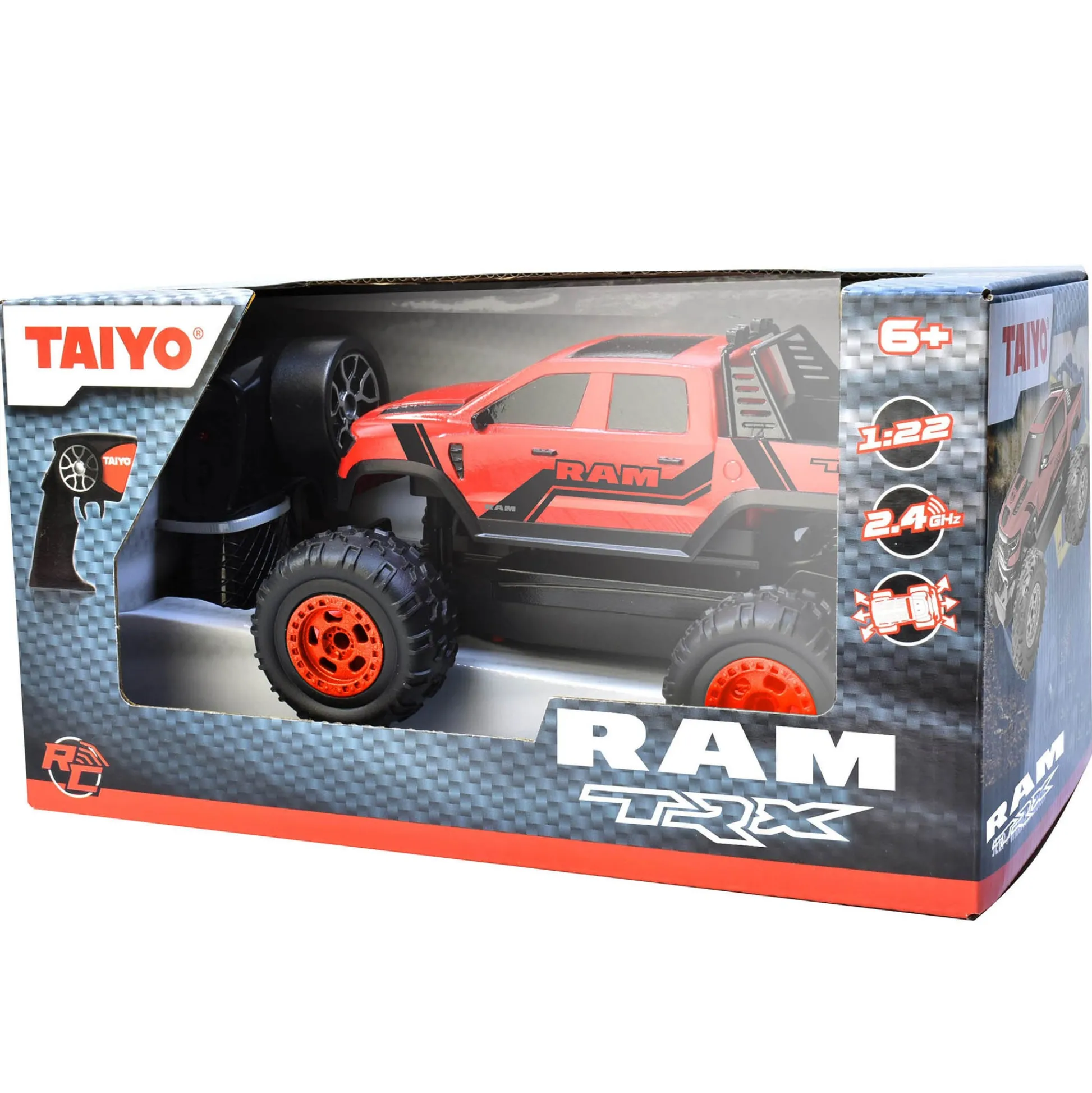 Flat River Group Taiyo 1:22 Scale Radio Control Ram TRX Pickup Truck - Robust Red* Rc Cars & Flight