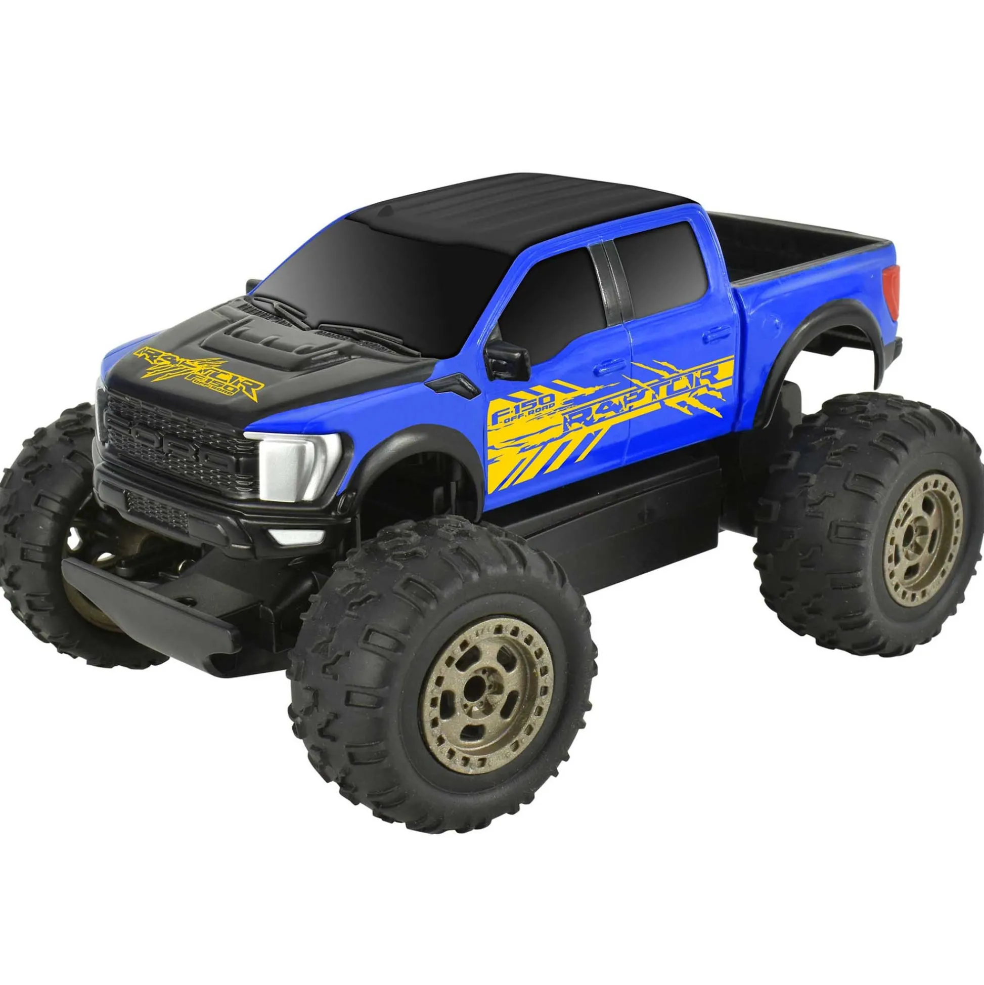 Flat River Group Taiyo Ford Raptor RC Truck - Blue & Yellow - 1:22 Scale* Rc Cars & Flight