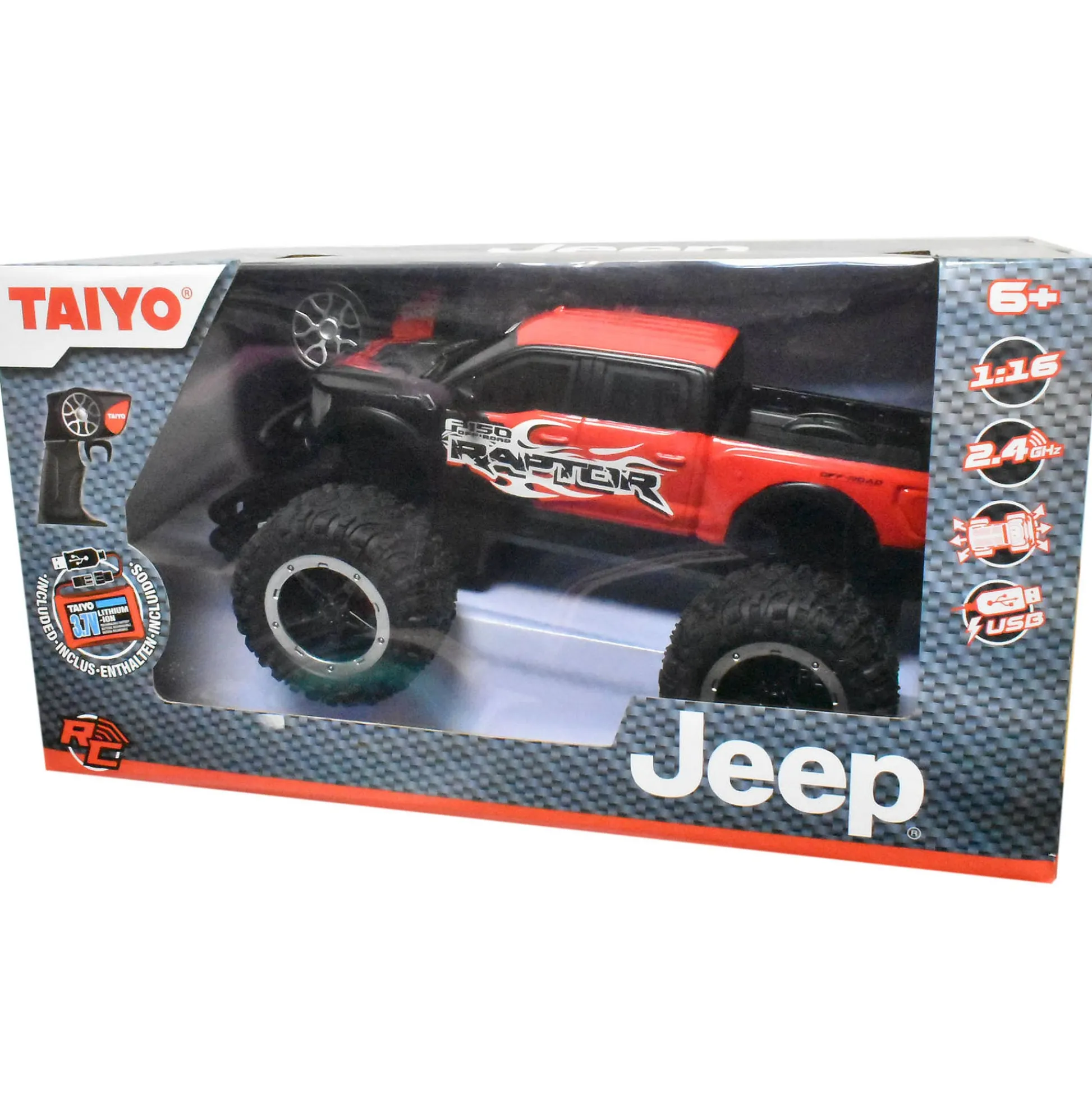 Flat River Group Taiyo Ford Raptor RC Truck - 1:16 Scale - Off-Road USB Controlled* Rc Cars & Flight