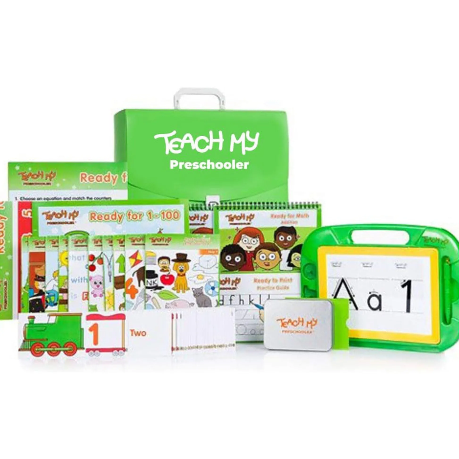 Flat River Group Teach My Preschooler Learning Kit - Screen Free Education in Math, Reading & More* Preschool Education Toys & Activities