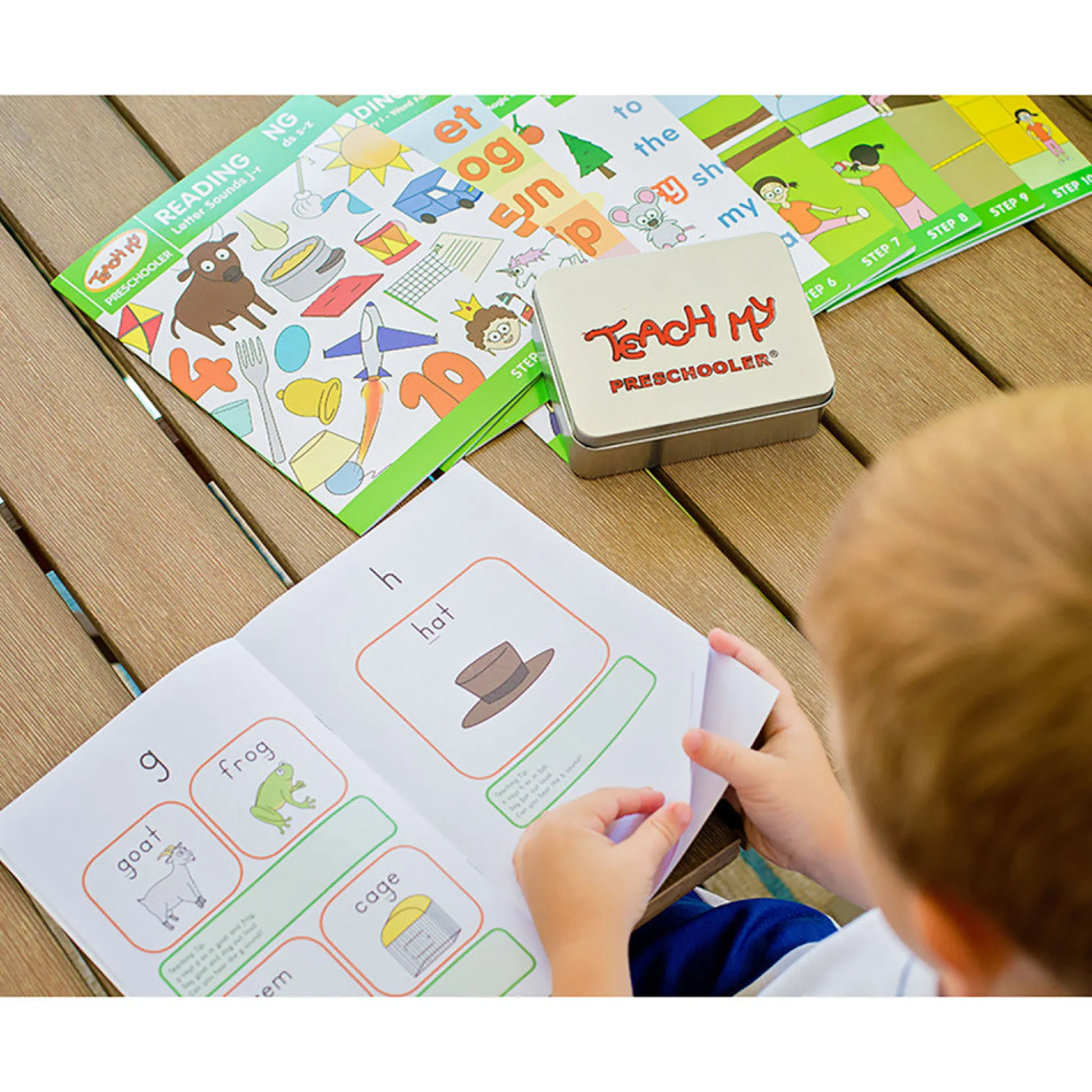 Flat River Group Teach My Preschooler Learning Kit - Screen Free Education in Math, Reading & More* Preschool Education Toys & Activities