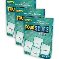 Educators Resource Teacher Created Resources Four Score Phonics Card Game - Pack of 3* Card Games