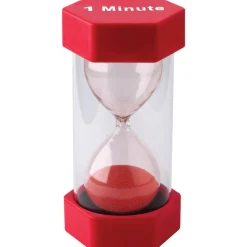 Educators Resource Teacher Created Resources 1-Minute Red Sand Timer - Large* Math Toys|Math, Counting & Time