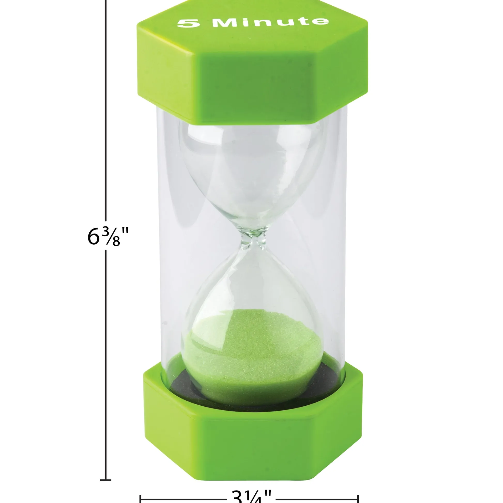 Educators Resource Teacher Created Resources Large 5-Minute Sand Timer - Green* Math Toys|Math, Counting & Time