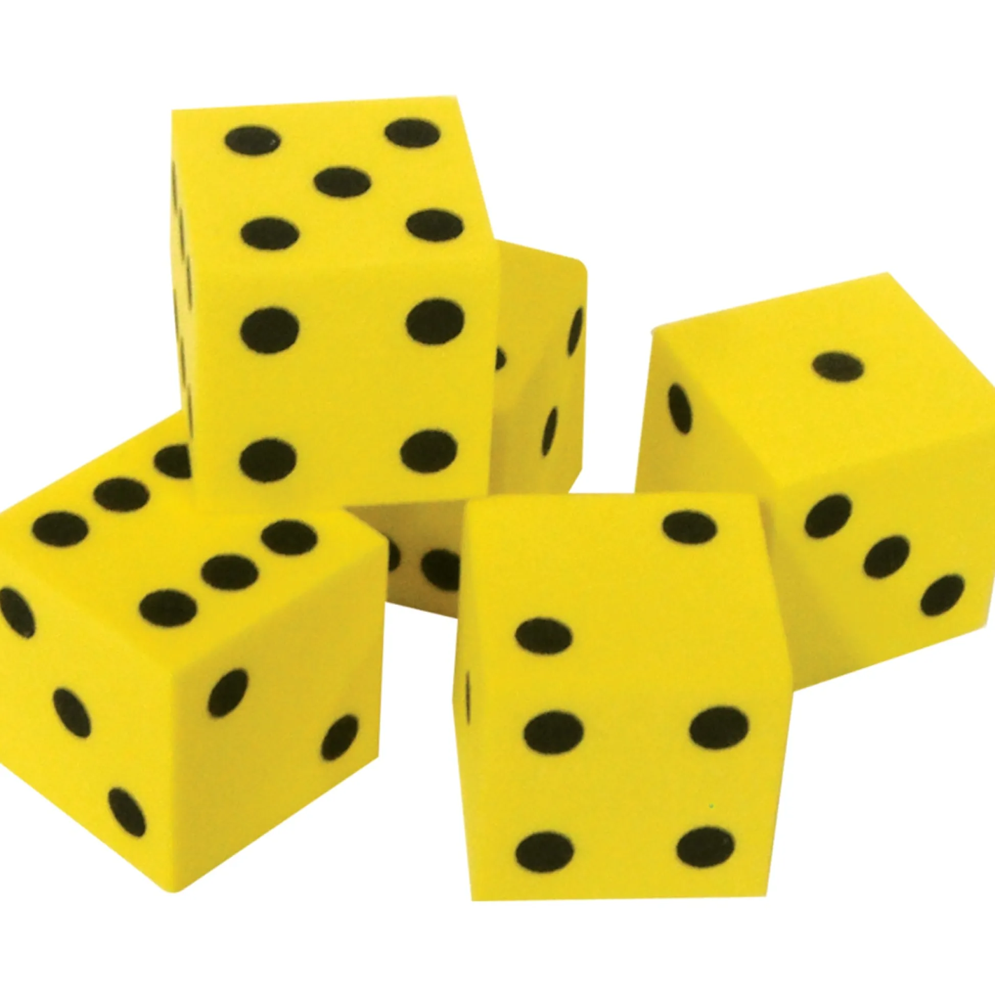 Educators Resource Teacher Created Resources Foam Dice - Yellow - 0.75" - 60 Pack* Dice, Roll & Write Games