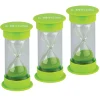 Educators Resource Teacher Created Resources 5-Minute Sand Timer Trio - Lime Green* Math Toys|Math, Counting & Time