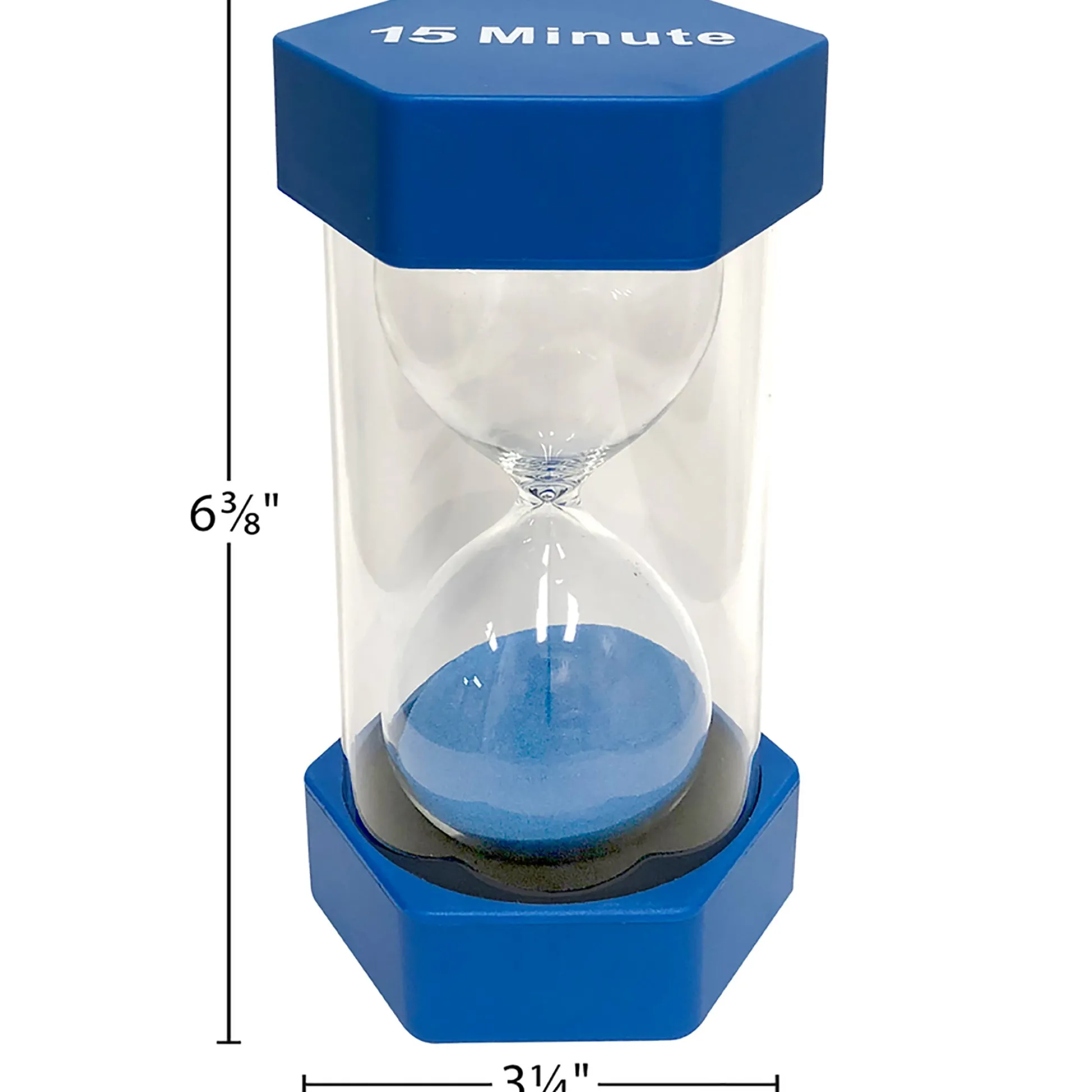 Educators Resource Teacher Created Resources Large 15-Minute Sand Timer with Blue Sand* Math Toys|Math, Counting & Time