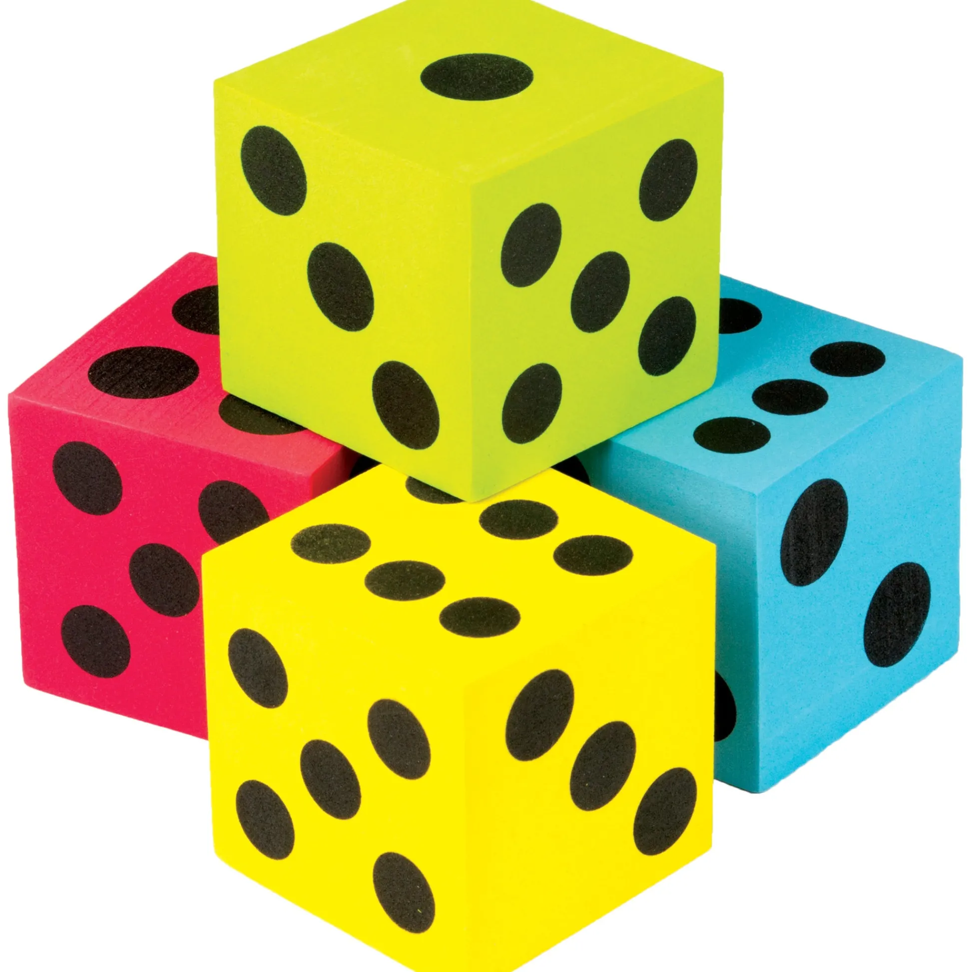 Educators Resource Teacher Created Resources Jumbo Foam Dice - Colorful Educational Set* Dice, Roll & Write Games