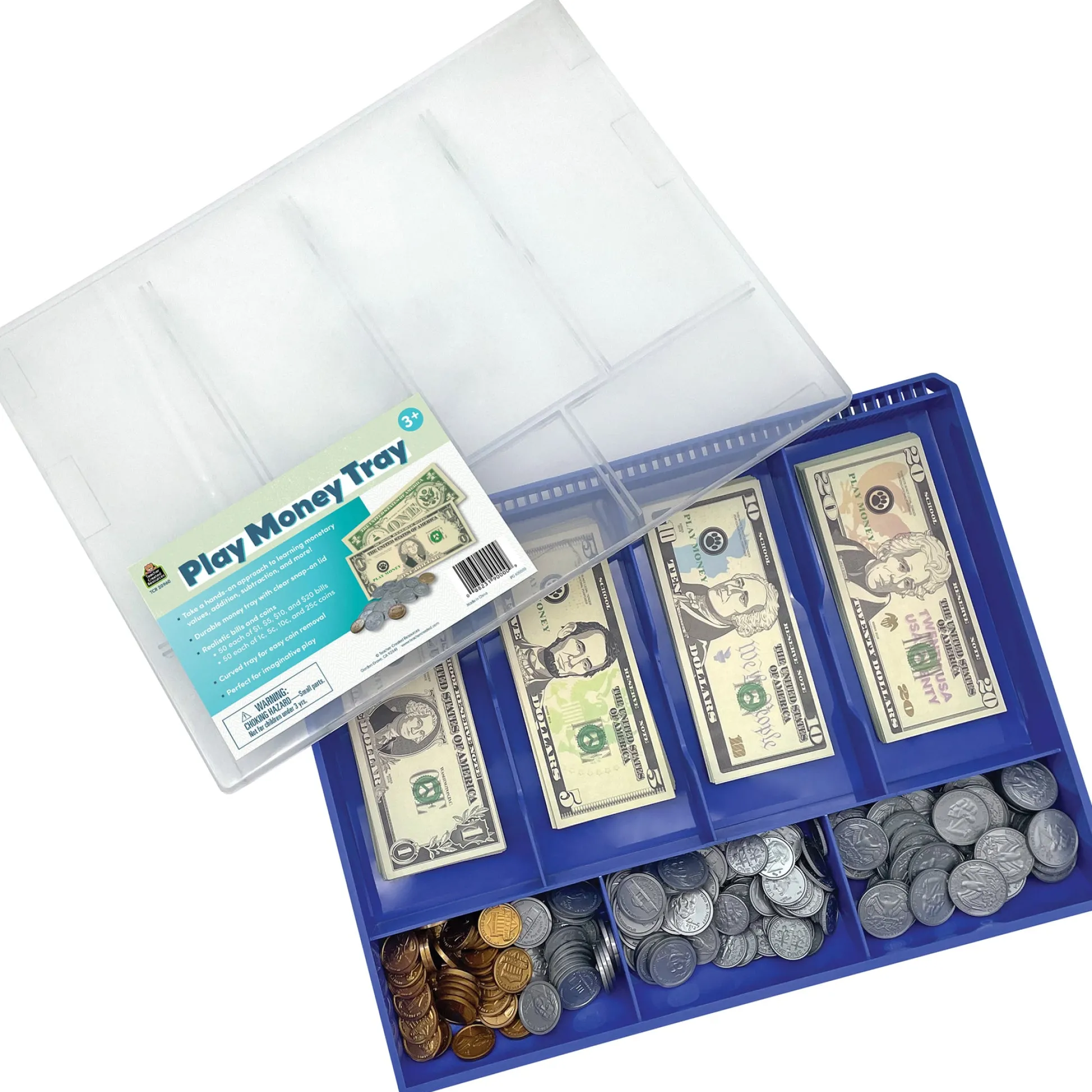 Educators Resource Teacher Created Resources Play Money Tray - Interactive Learning Set* Math Toys|Math, Counting & Time