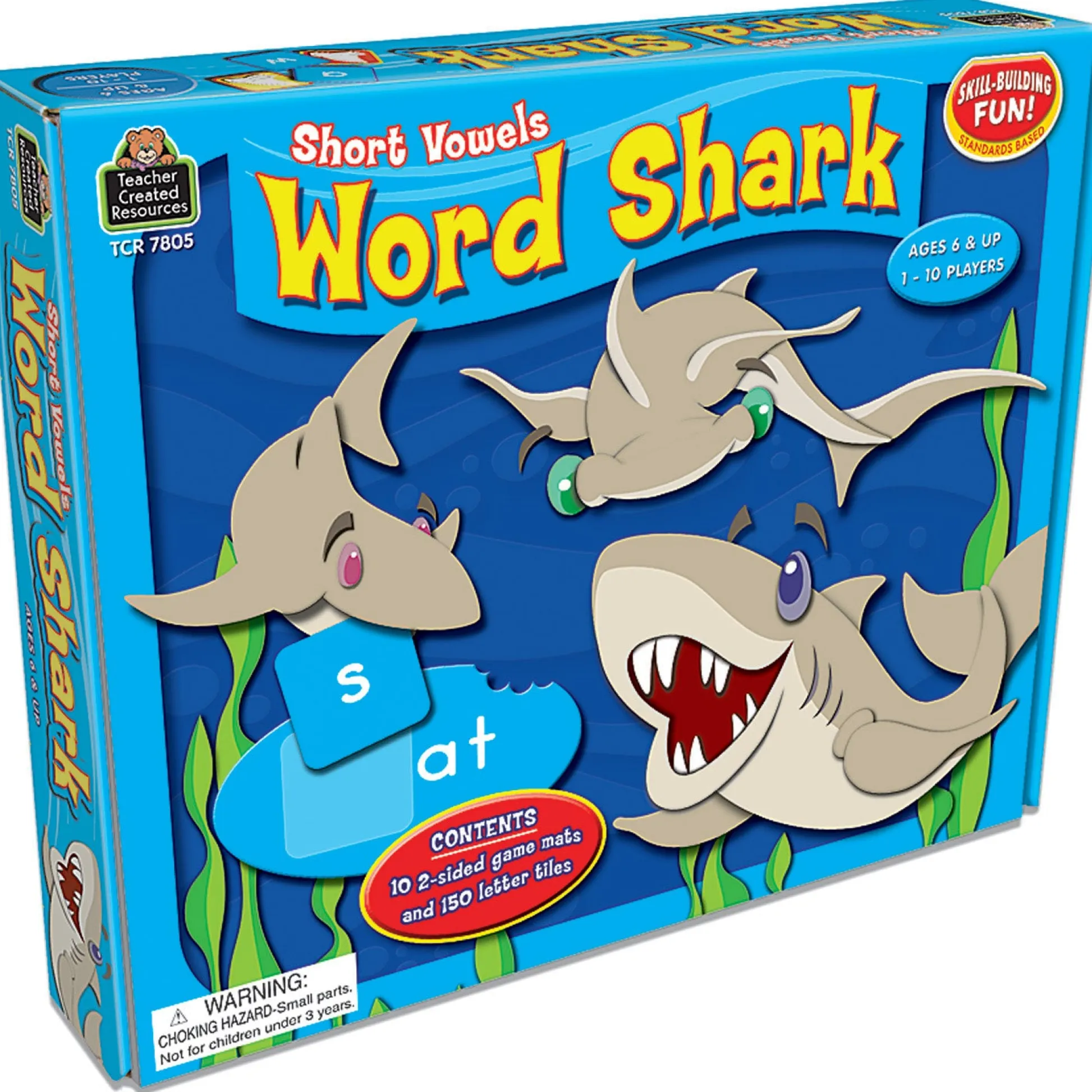 Educators Resource Teacher Created Resources Word Shark - Short Vowels Game* Role-Playing Games|Board Games