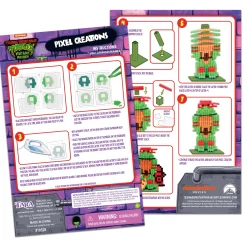Flat River Group Teenage Mutant Ninja Turtles 3D Pixel Art Bead Set - 2500 Pieces* Crafts & Activities