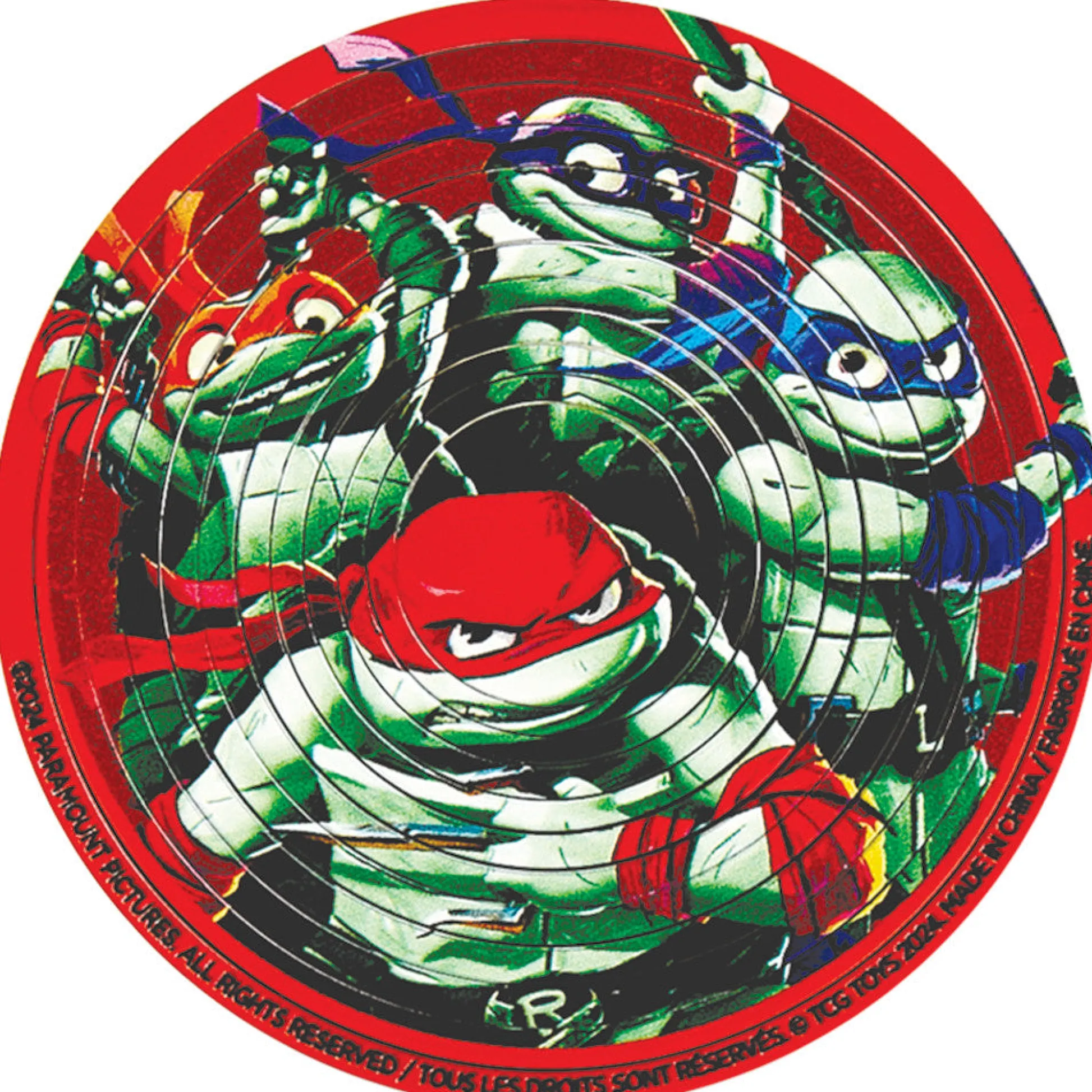 Flat River Group Teenage Mutant Ninja Turtles Spin Flip Puzzle - 12 Rings - Double-Sided* Puzzles