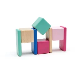Educators Resource Tegu Magnetic Wooden Blocks, 8-Piece Pocket Pouch - Blossom* Magnetic Tiles & Building Sets