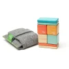 Educators Resource Tegu Magnetic Wooden Blocks, 8-Piece Pocket Pouch - Sunset* Magnetic Tiles & Building Sets