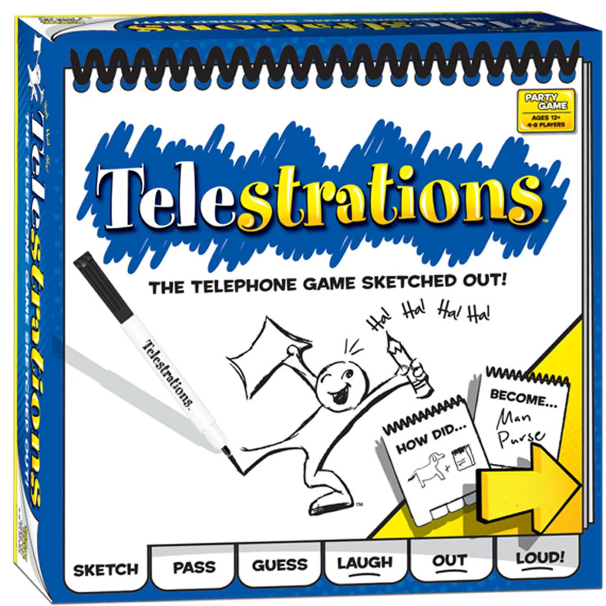 Educators Resource Telestrations Original 8 Player Party Game - USAopoly* Board Games|Role-Playing Games