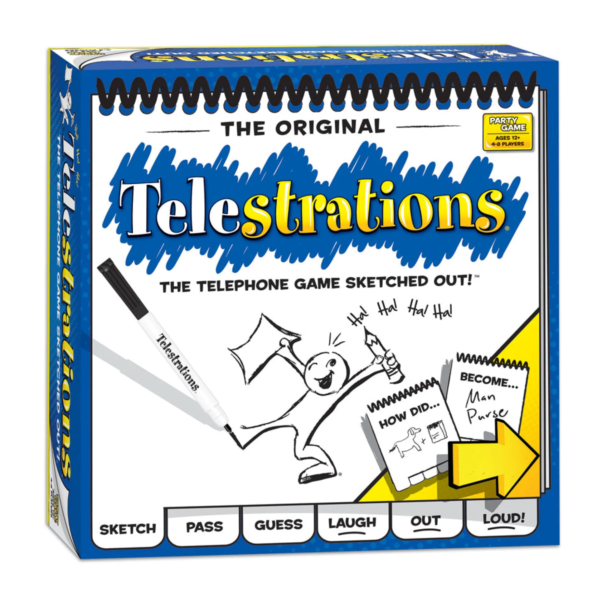 AreYouGame Telestrations Original - The Fun Family Sketching Game* Family & Entertainments Games|Social & Emotional Skills