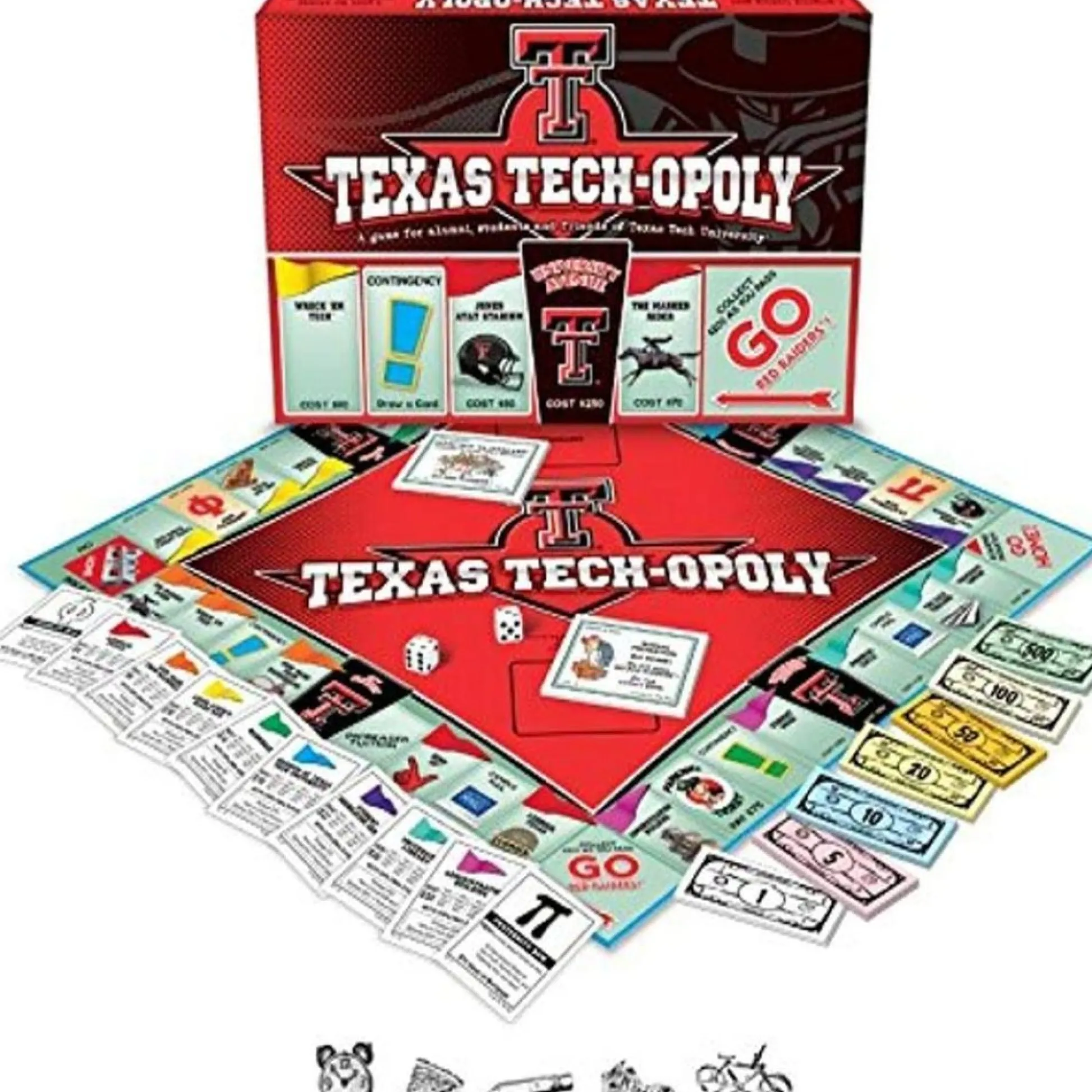 Flat River Group Texas Tech University Edition Texas Tech-Opoly Board Game* Board Games|Role-Playing Games