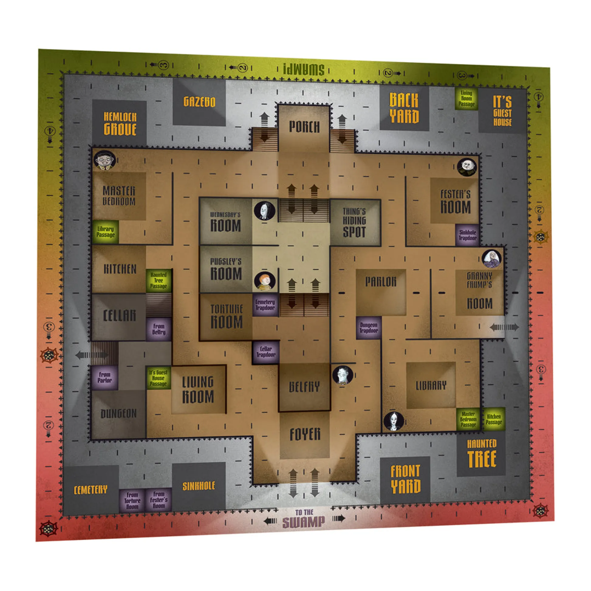 AreYouGame The Addams Family Creepy Board Game Featuring Charles Addams Art* Board Games|Role-Playing Games