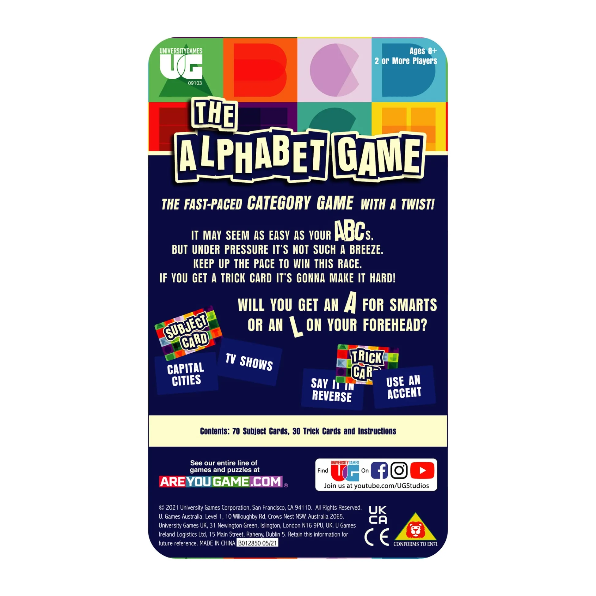 AreYouGame The Alphabet Game Tin - Rapid-Fire Category Challenge* Family & Entertainments Games