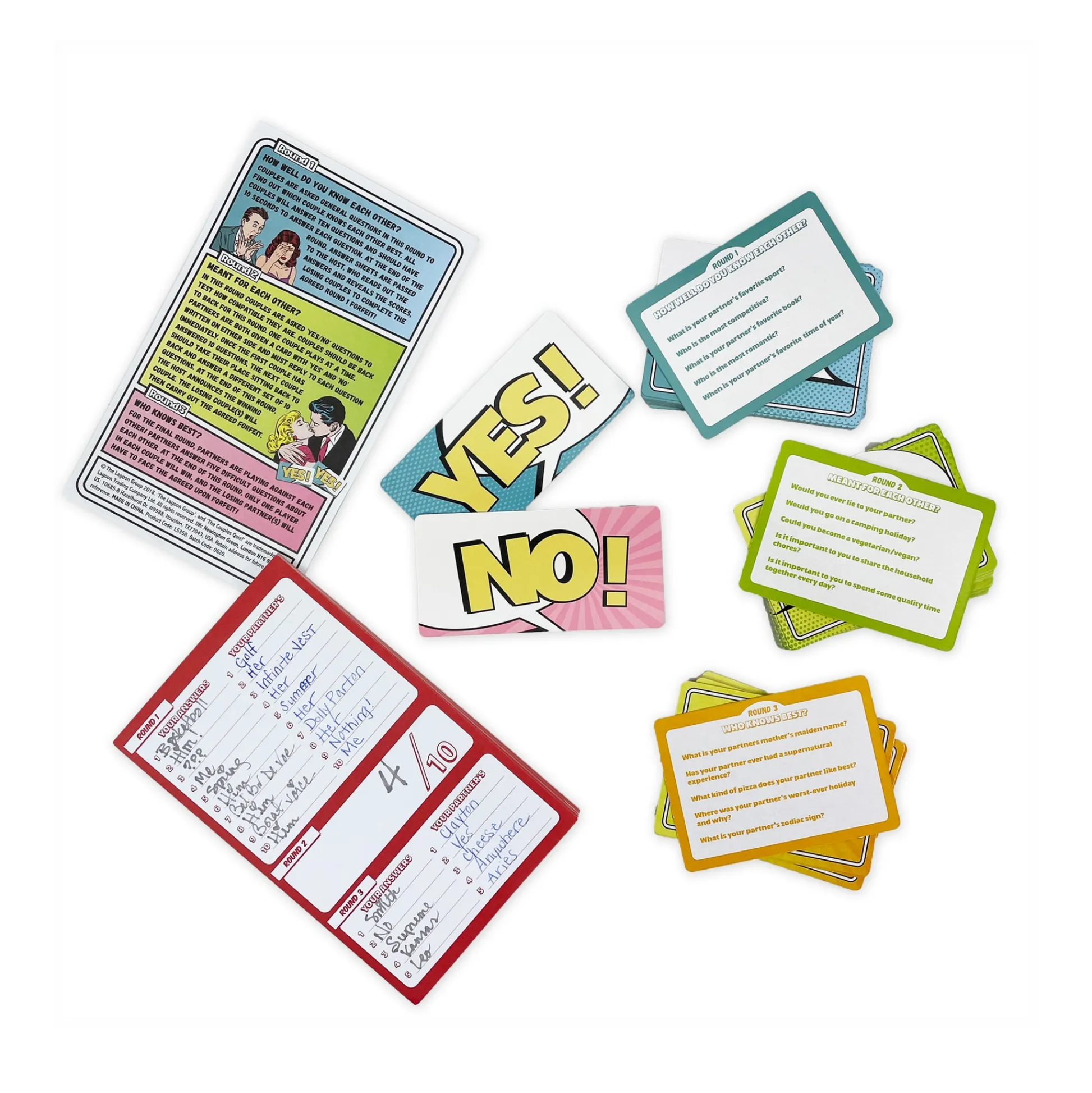 AreYouGame The Couples Quiz! Tin - Ultimate Test of Love and Humor* Card Games|Social & Emotional Skills